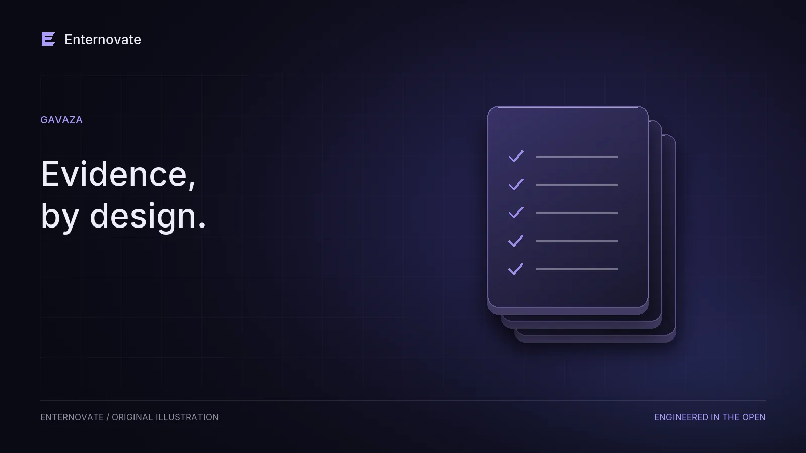 Layered evidence documents with a precise compliance checklist.